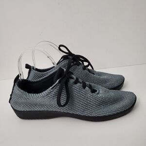 ARCOPEDICO Shoes Womens 9 40 LS Titanium Lace Knit Upper Comfort Vegan Sneaker